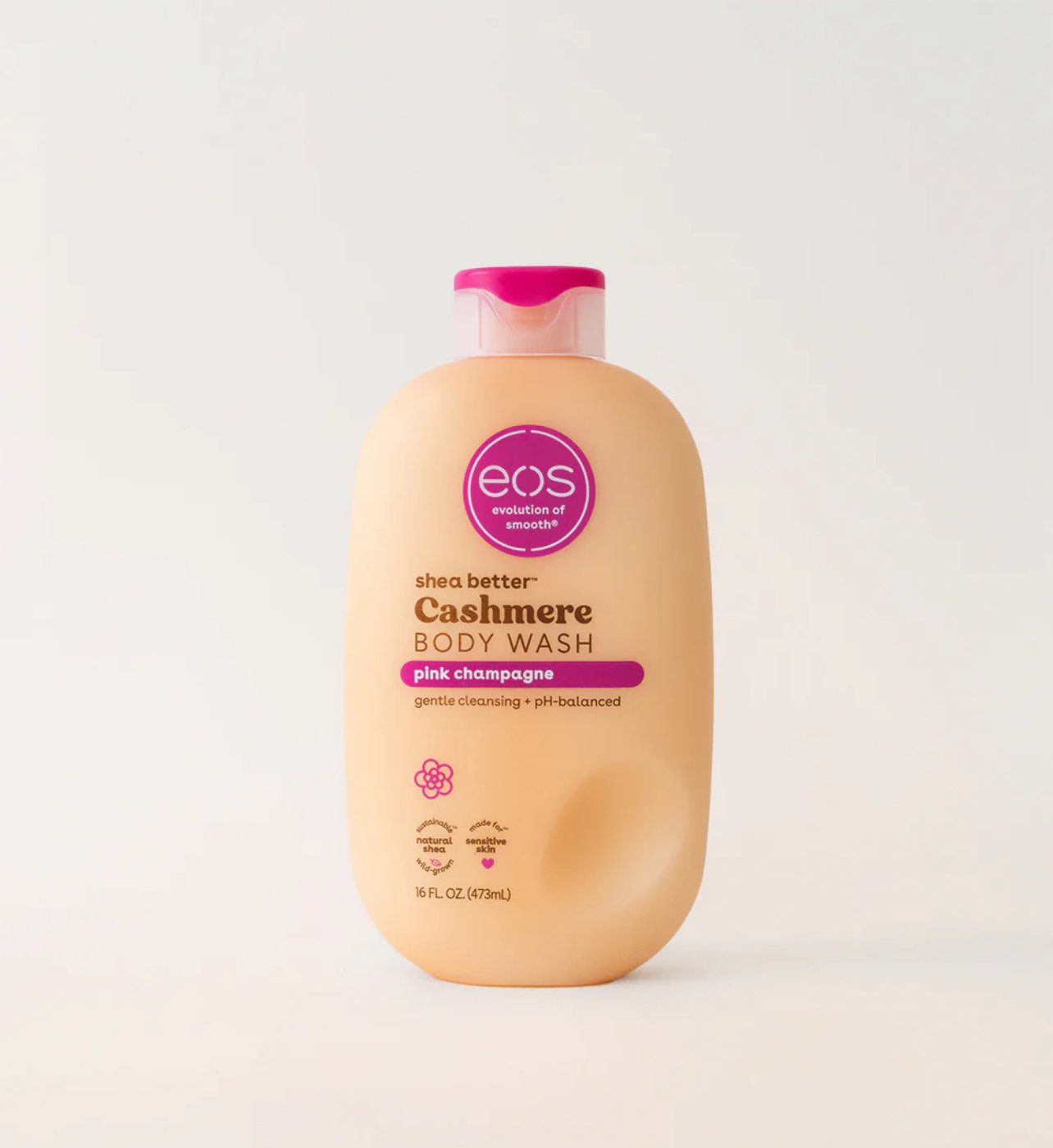 EOS Shea Better Cashmere Body Wash, Pink Champagne, Creamy Gel Formula 547ml