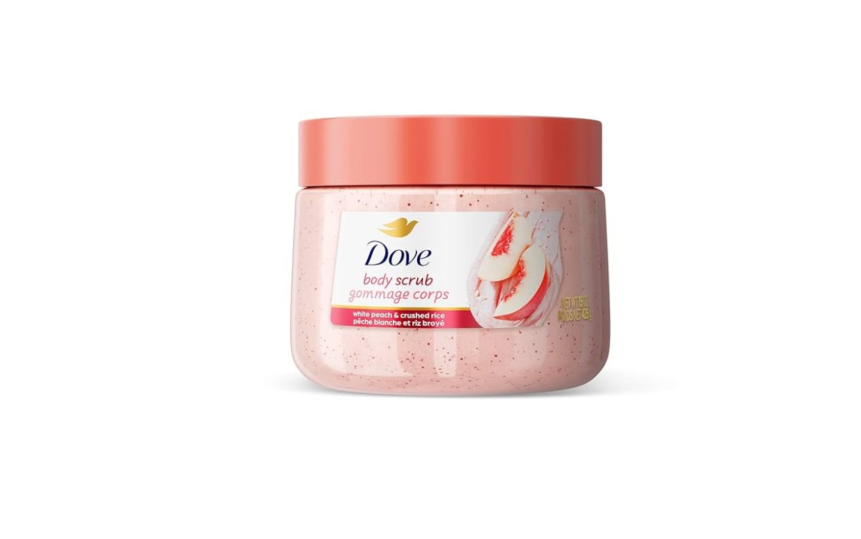 Dove White Peach & Crushed Rice Body Scrub 15oz/425g (US)