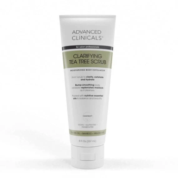Advanced Clinicals Tea Tree Body Scrub 8oz