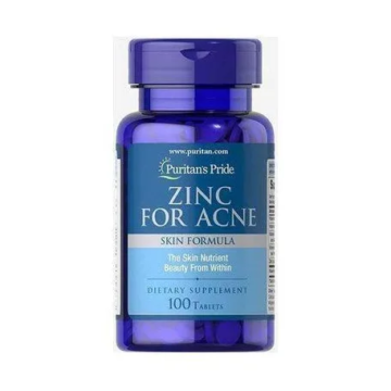 Puritan Pride Zinc for Acne – 100 Tabs