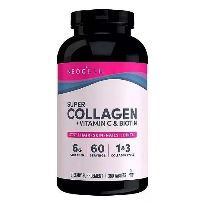 Neocell SUPER COLLAGEN +VITAMIN C& BIOTIN -360 tablets. Exp 04/2026