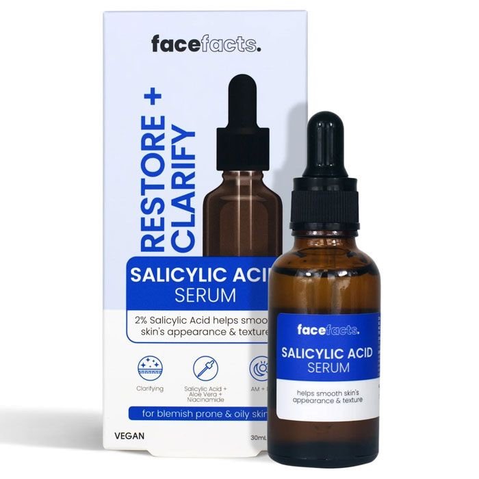 Face Facts Restore & Clarify Salicylic Acid Serum – 30ml