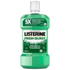 Listerine Freshburst Mouthwash with Germ-Killing Oral Care Formula to Fight Bad Breath, Plaque and Gingivitis, 250 mL