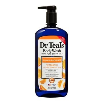 Dr Teal’S Glow and Radiance Body Wash with Vitamin C And Citrus Essential Oils (710ml)