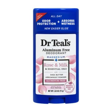 Dr Teal's Aluminum Free Deodorant, Rose & Milk