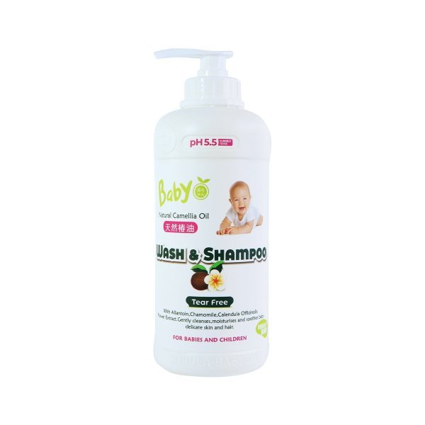 Bubula Baby Camellia Oil Wash & Shampoo 1000ml