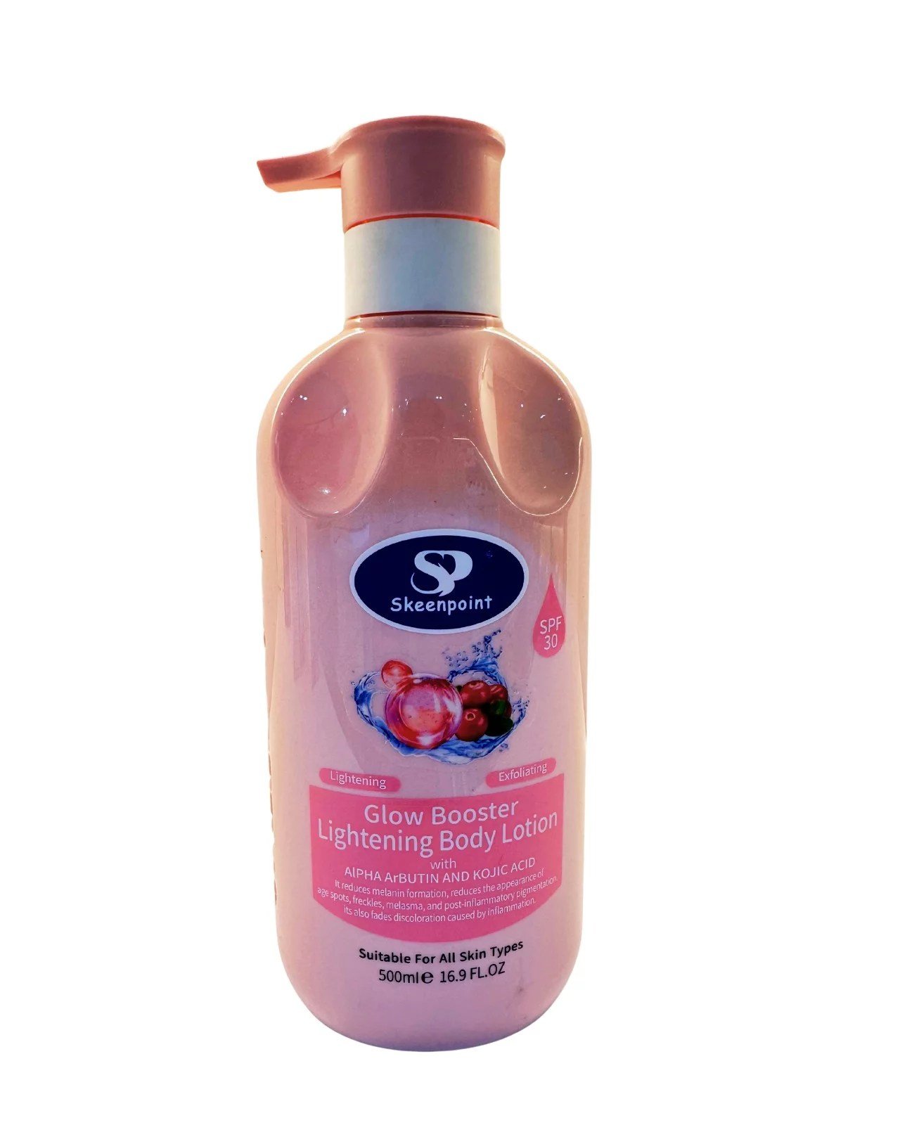 Skeenpoint Glow Booster Lightening Body Lotion with Alpha Arbutin and Kojic Acid – SPF 30