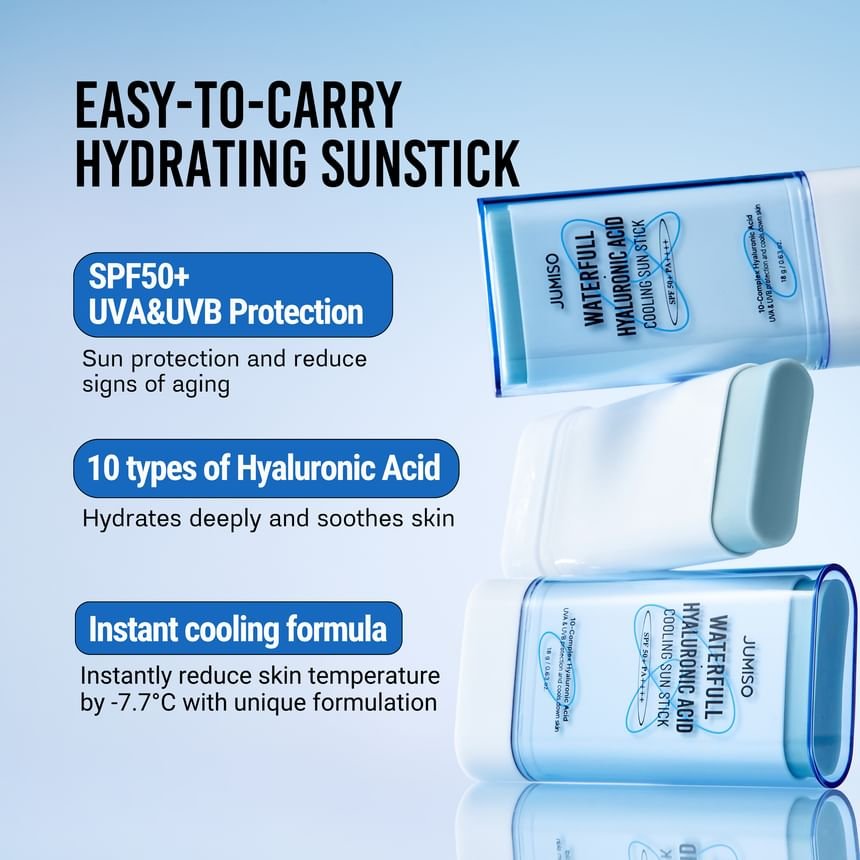 JUMISO - Waterfull Hyaluronic Acid Cooling Sun Stick 18g - Image 5