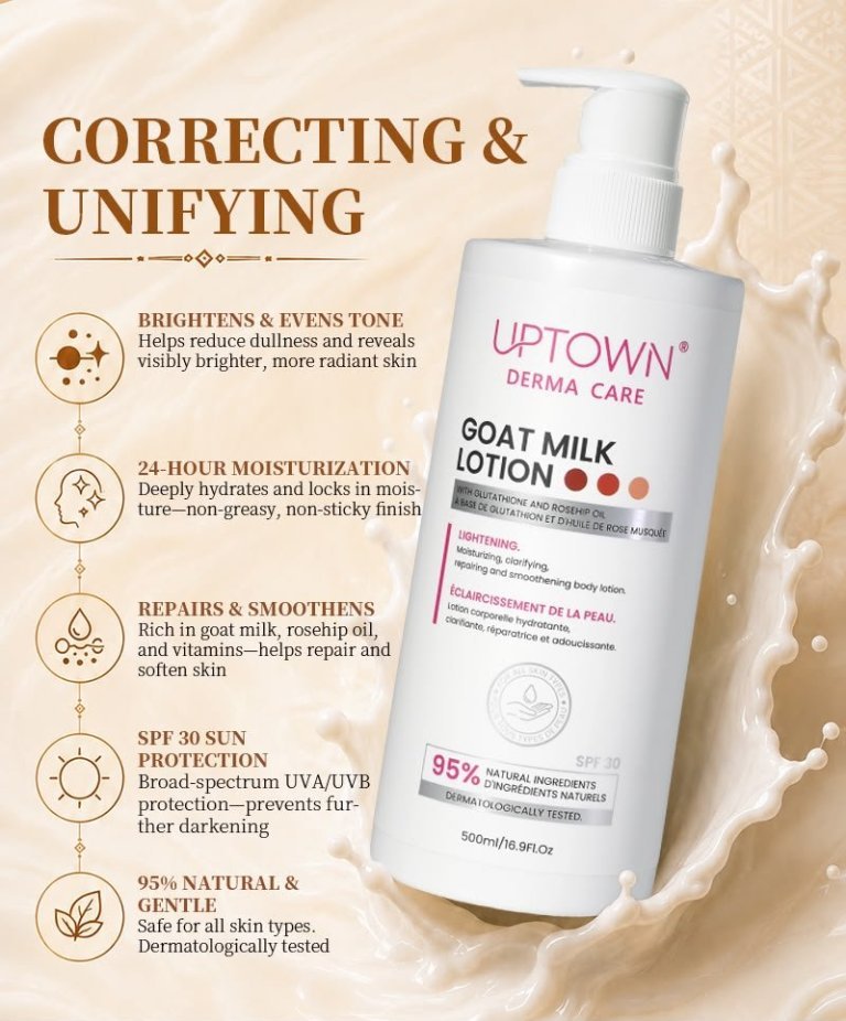 Uptown Derma Care Goatmilk Lotion (Lightening) 500ml - Image 2