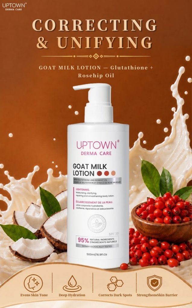 Uptown Derma Care Goatmilk Lotion (Lightening) 500ml - Image 5