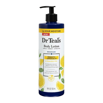 Dr Teal’s Body Lotion with Prebiotic Lemon Balm & Essential Oil 18 fl oz